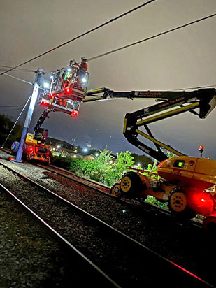 Overhead Line Electrification Service By Smarttrax Rail